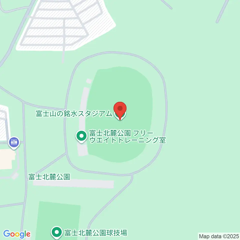 富士山の銘水スタジアム周辺のコンビニエンスストア一覧地図