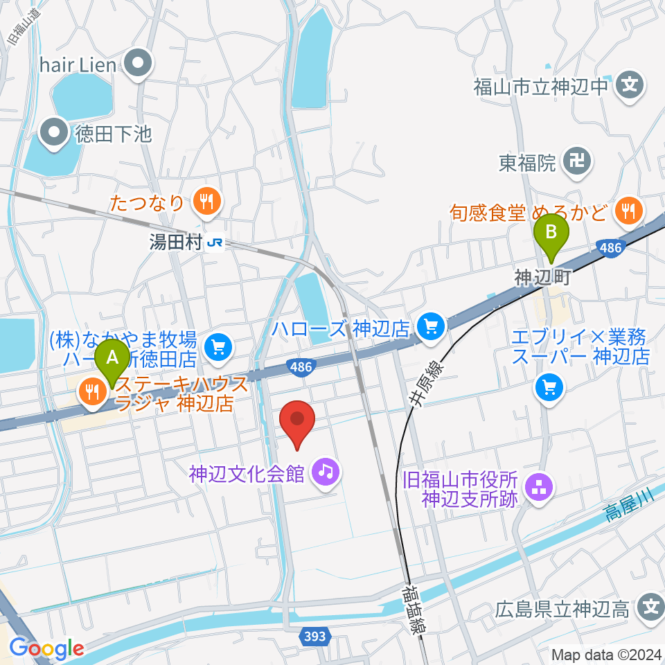 takao＋ばらの街 アレナ神辺周辺のコンビニエンスストア一覧地図