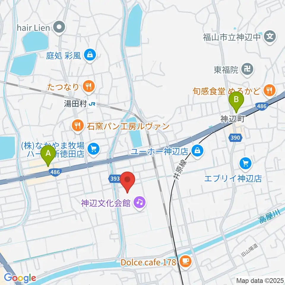 takao+ばらの街 アレナ神辺周辺のコンビニエンスストア一覧地図