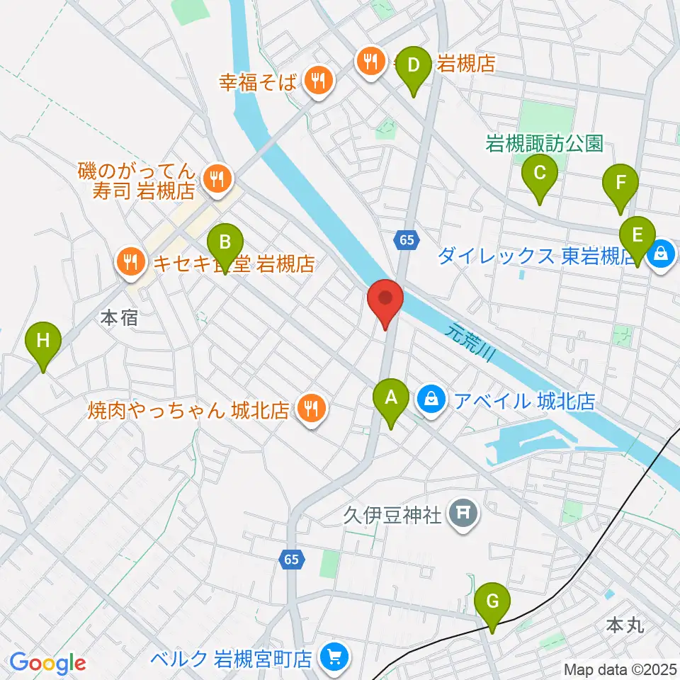 ミネラルウォーターサウンドスタジオ周辺のコンビニエンスストア一覧地図