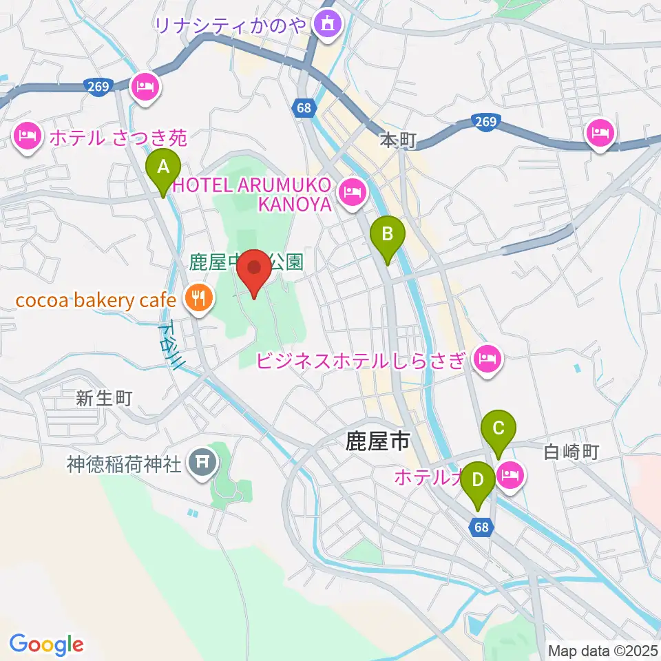 クレバリーホームアリーナ周辺のコンビニエンスストア一覧地図