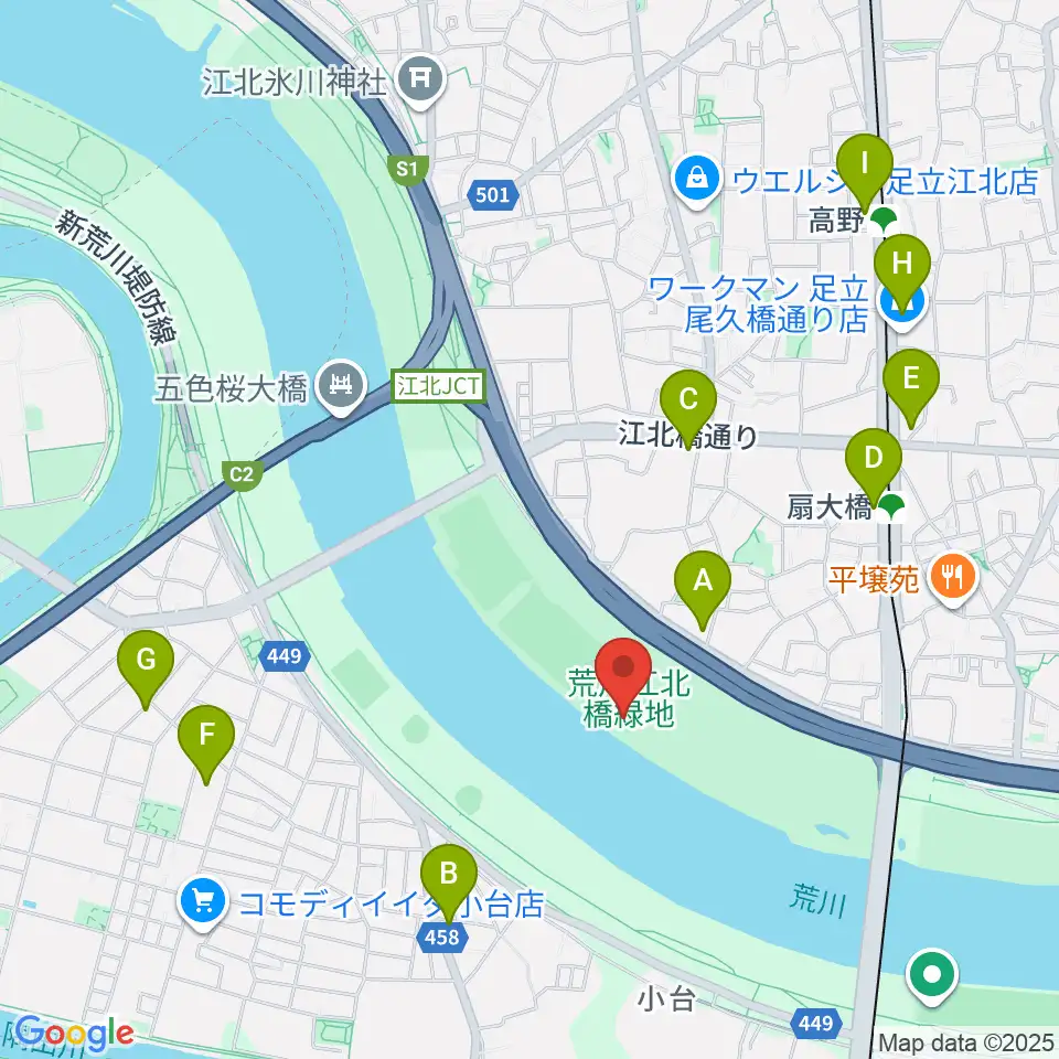 扇野球場周辺のコンビニエンスストア一覧地図