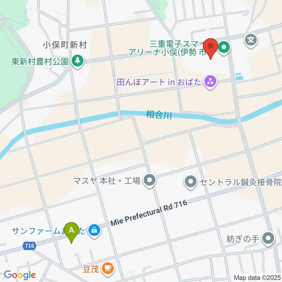 三重電子スマイルアリーナ小俣周辺のコンビニエンスストア一覧地図