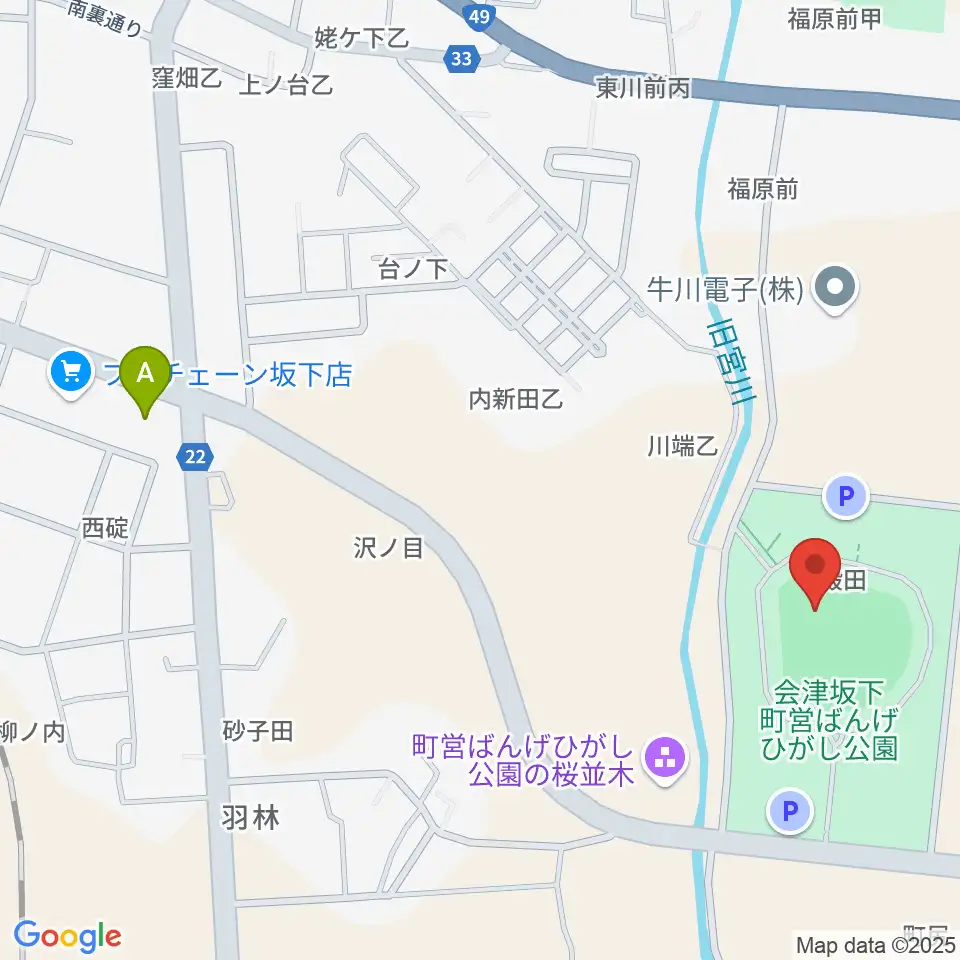 BMI鶴沼球場周辺のコンビニエンスストア一覧地図