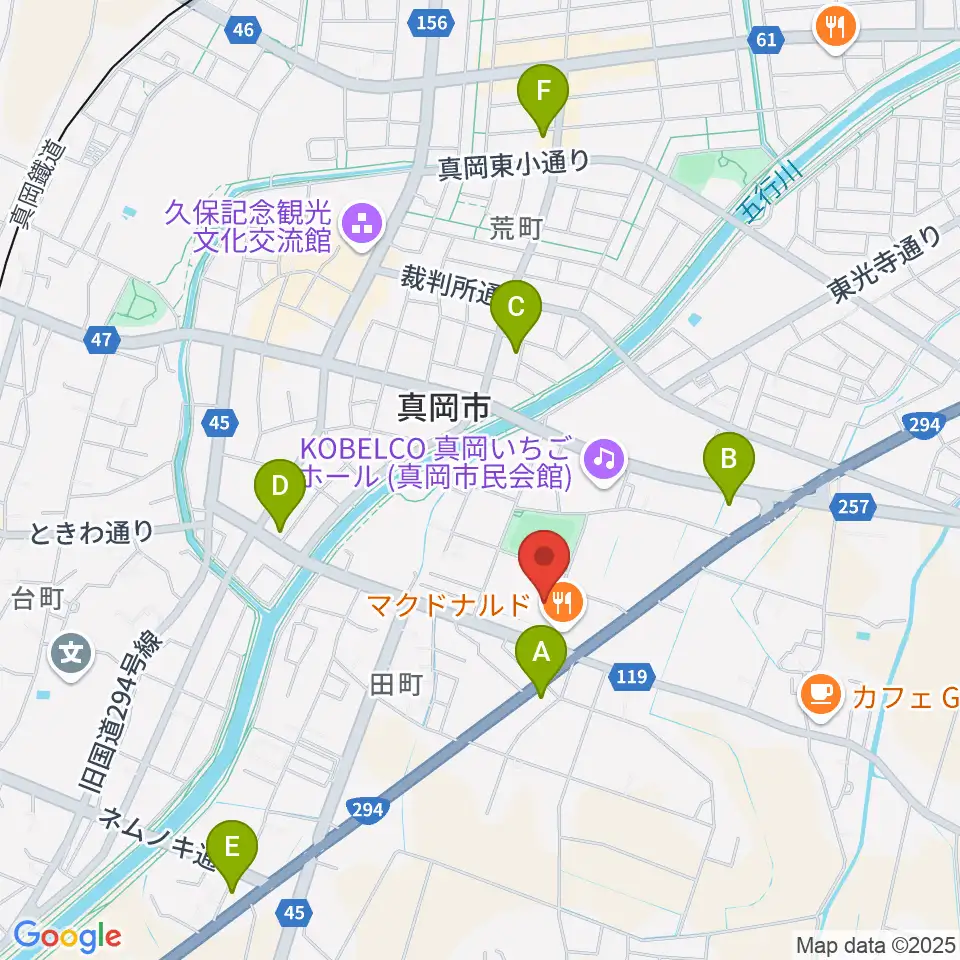 アオキシンテックもおか武道館周辺のコンビニエンスストア一覧地図