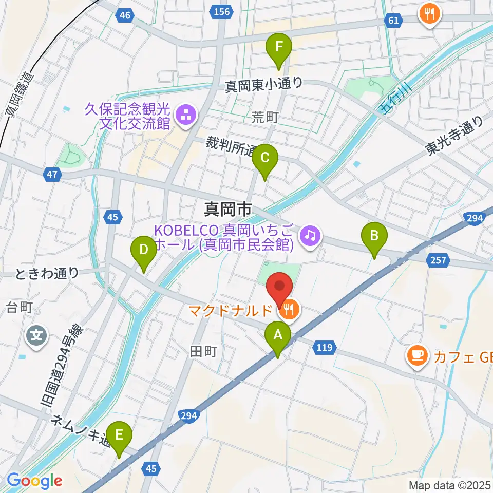 アオキシンテックもおか武道館周辺のコンビニエンスストア一覧地図