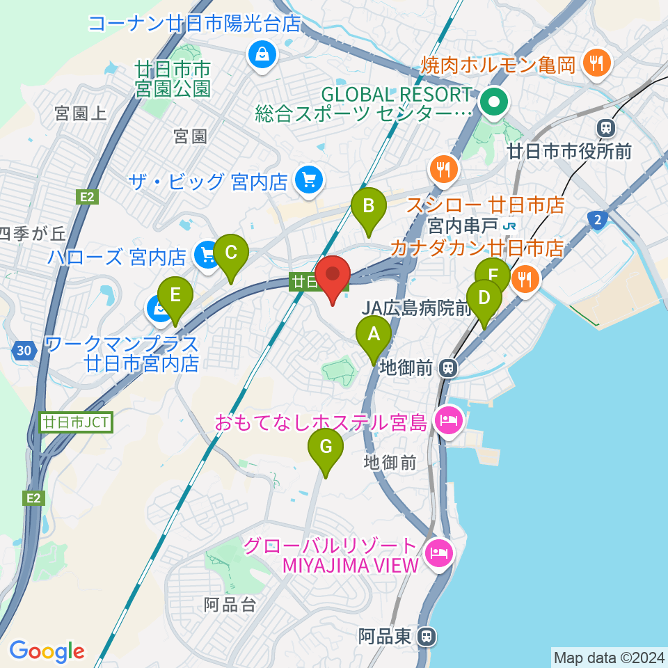 三共ディスプレイ グリーンフィールド周辺のコンビニエンスストア一覧地図