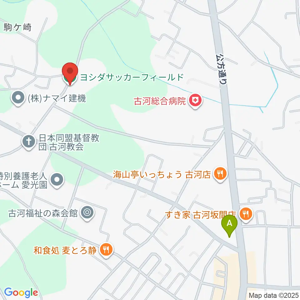 ヨシダサッカーフィールド周辺のコンビニエンスストア一覧地図