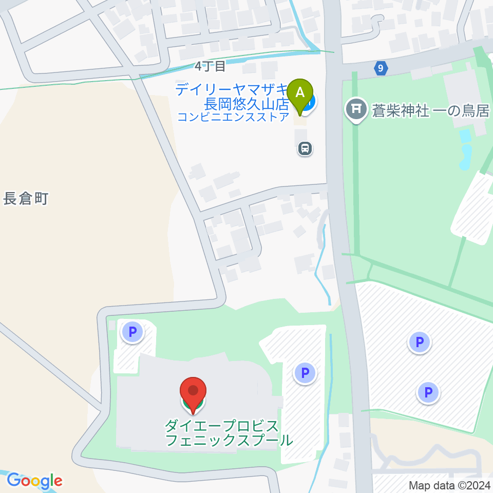 ダイエープロビスフェニックスプール周辺のコンビニエンスストア一覧地図