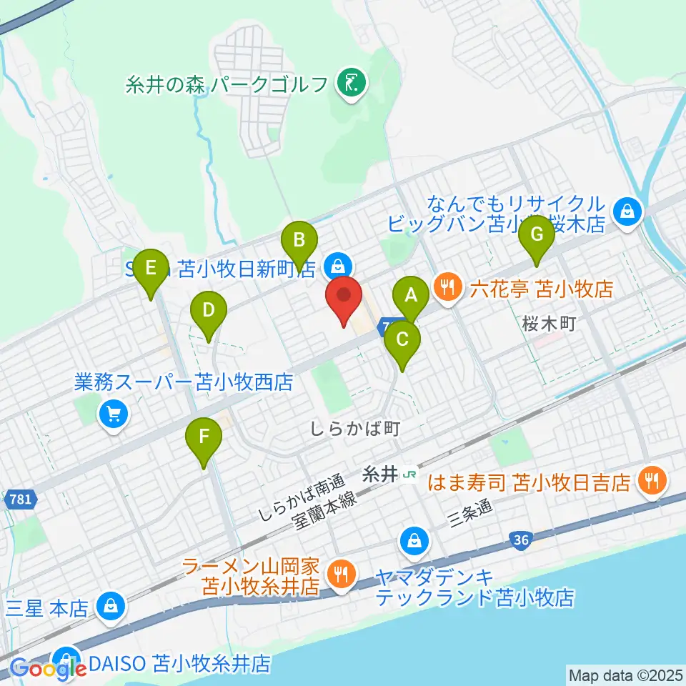 アブロス日新温水プール周辺のコンビニエンスストア一覧地図
