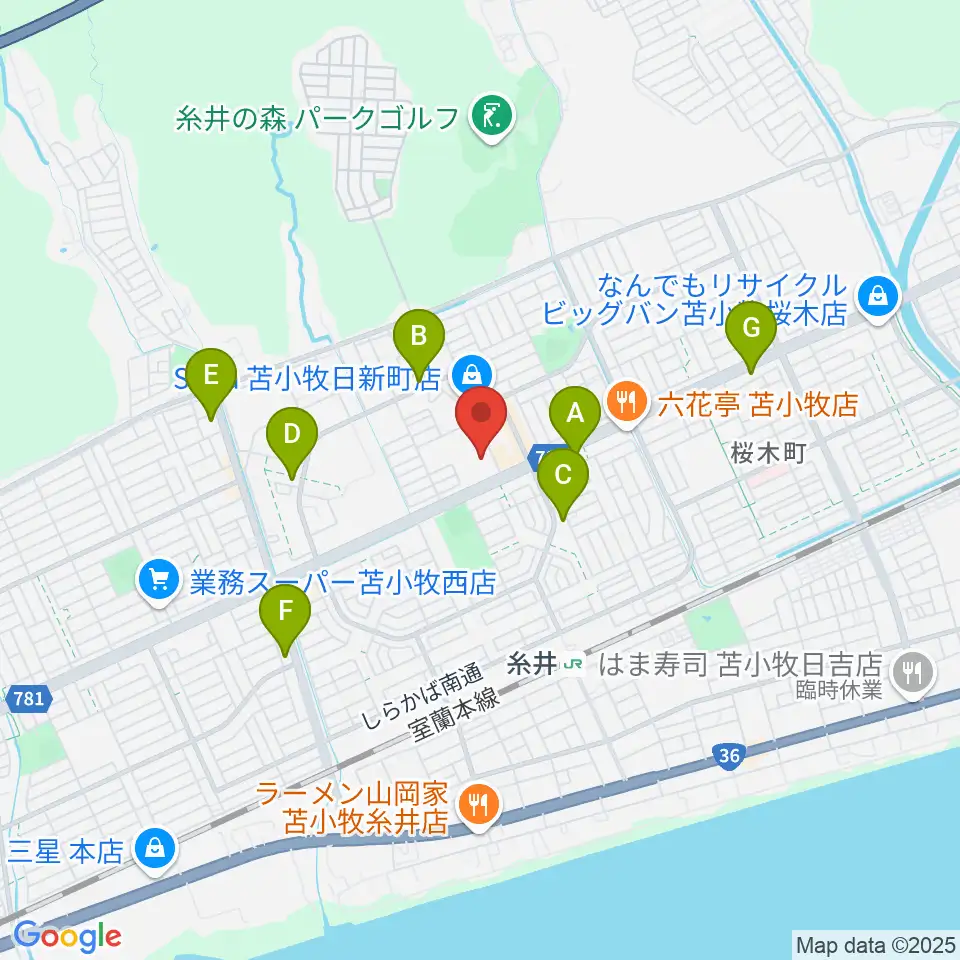 アブロス日新温水プール周辺のコンビニエンスストア一覧地図