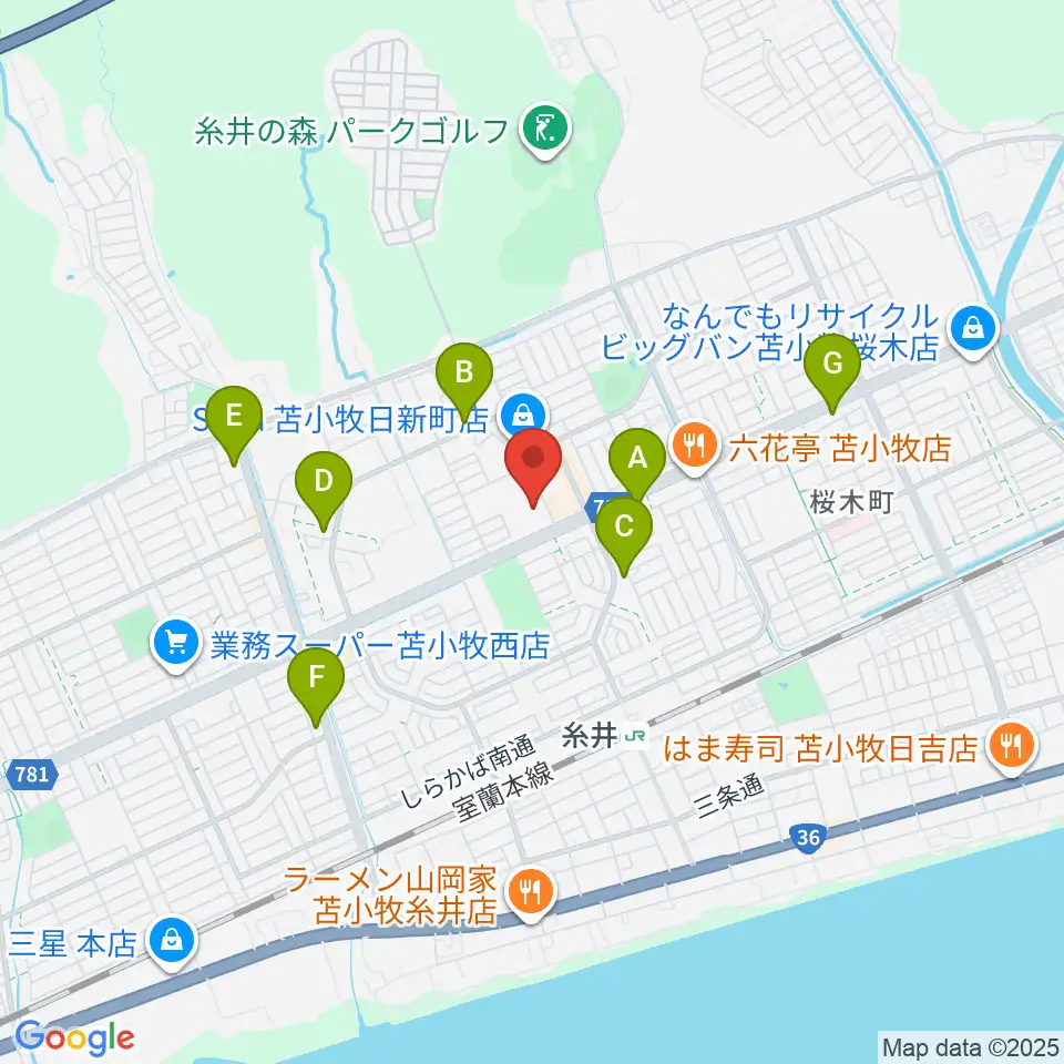 アブロス日新温水プール周辺のコンビニエンスストア一覧地図