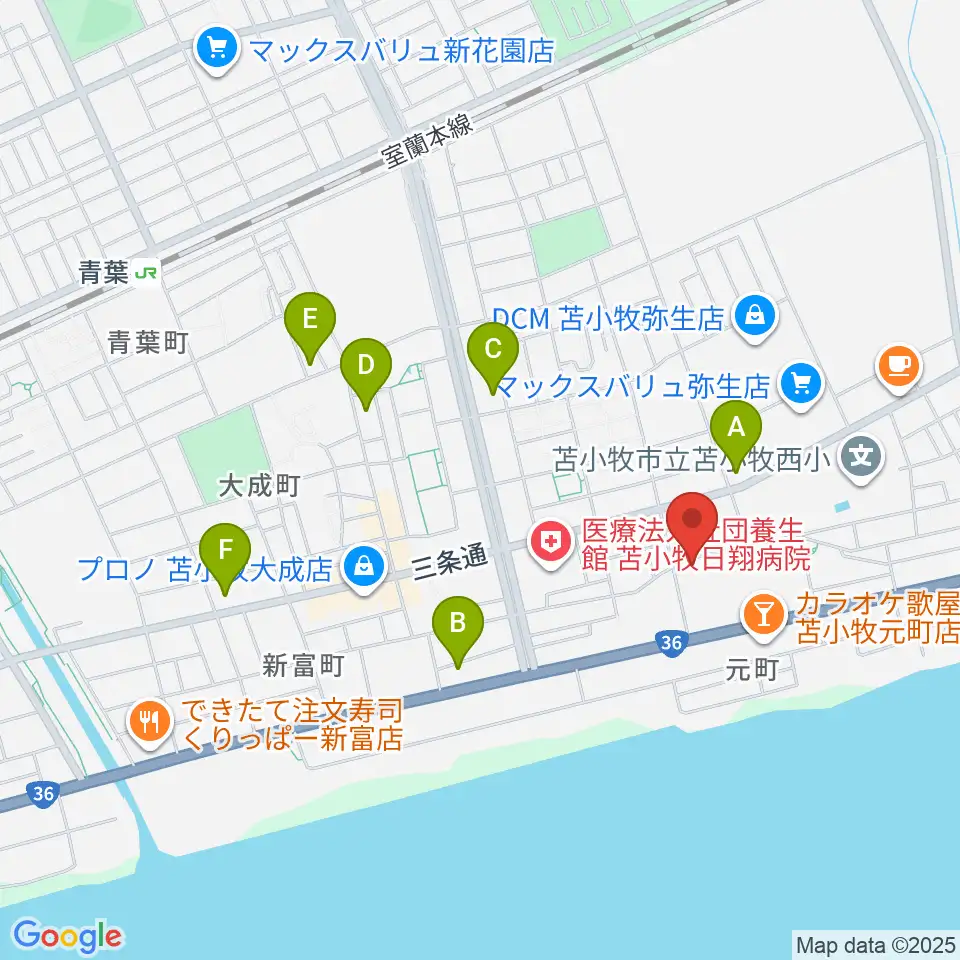 アブロス矢代スポーツセンター周辺のコンビニエンスストア一覧地図
