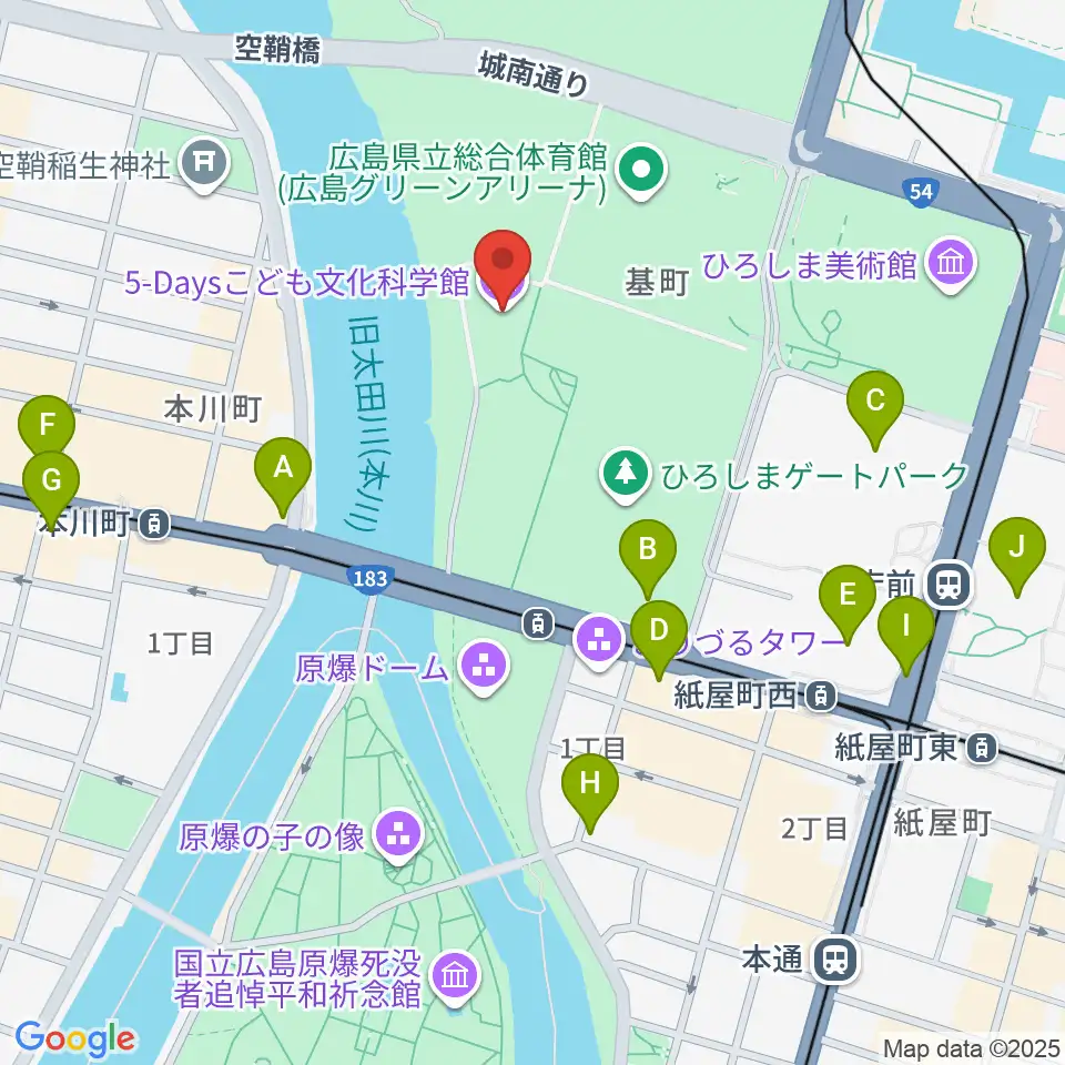 5-Daysこども文化科学館周辺のコンビニエンスストア一覧地図