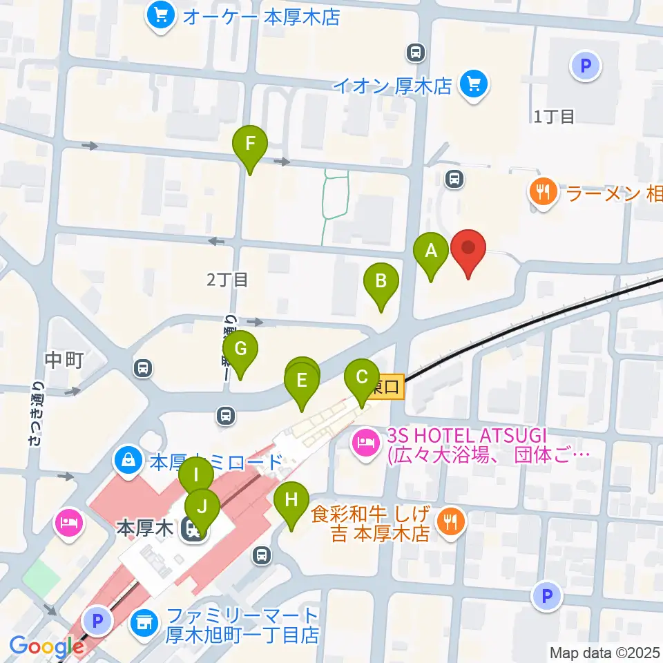 神奈川工科大学厚木市子ども科学館周辺のコンビニエンスストア一覧地図