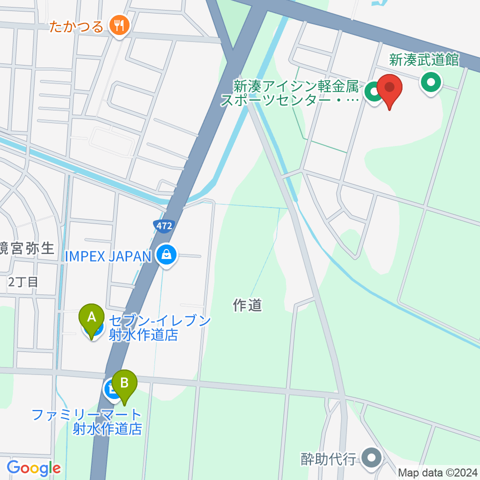 新湊アイシン軽金属スポーツセンター周辺のコンビニエンスストア一覧地図
