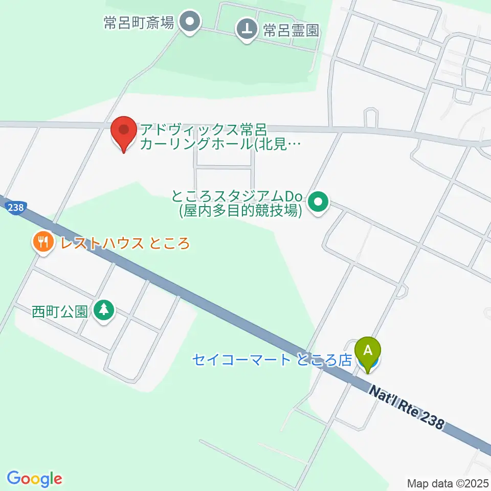 アドヴィックス常呂カーリングホール周辺のコンビニエンスストア一覧地図