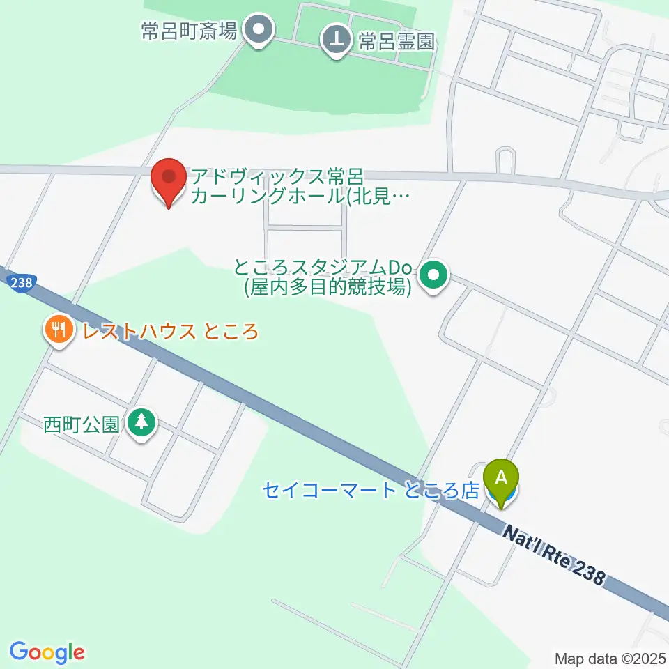 アドヴィックス常呂カーリングホール周辺のコンビニエンスストア一覧地図