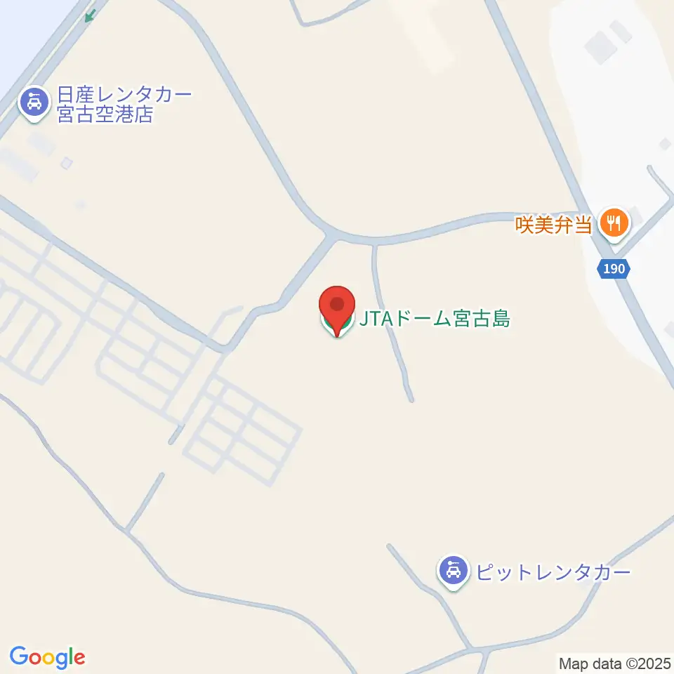 JTAドーム宮古島周辺のコンビニエンスストア一覧地図