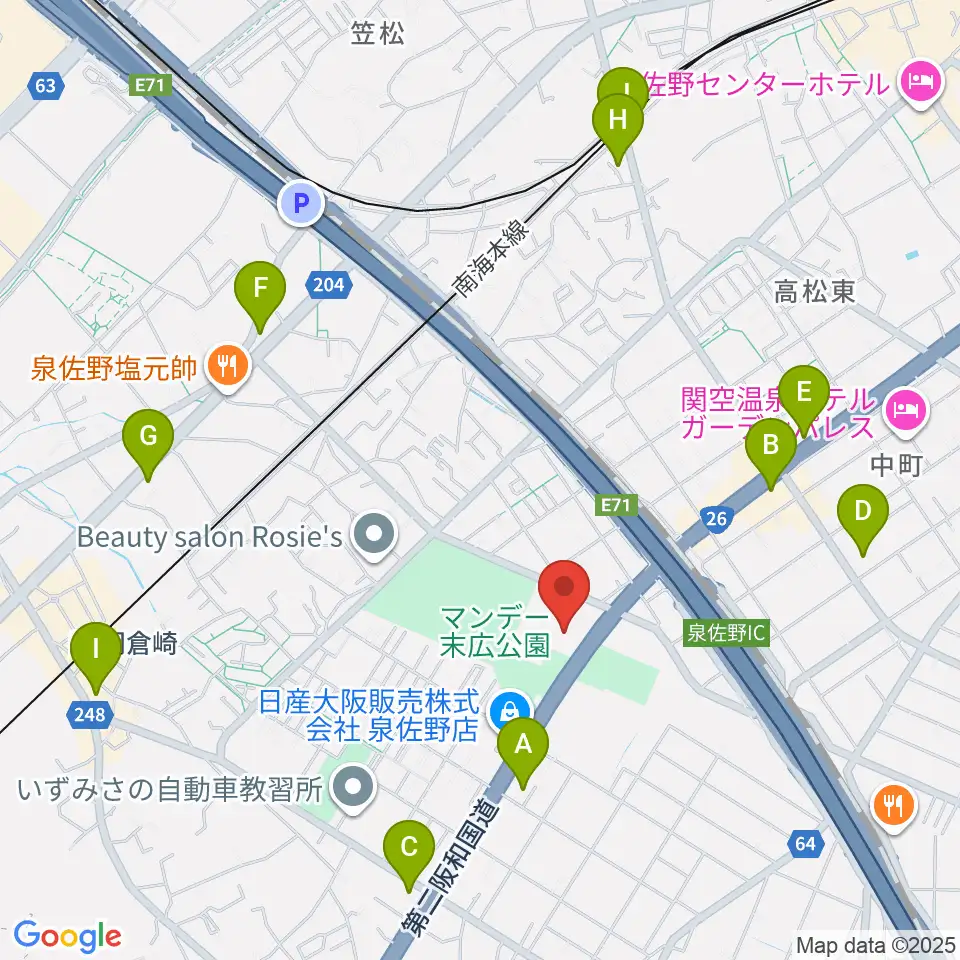 J:COM末広体育館周辺のコンビニエンスストア一覧地図