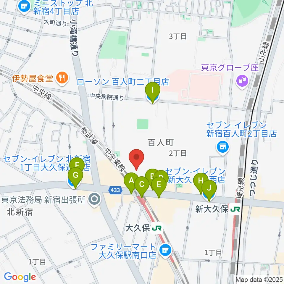 クラシックスペース100周辺のコンビニエンスストア一覧地図