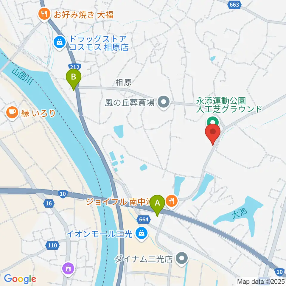 ディーアクトスポーツパーク永添周辺のコンビニエンスストア一覧地図