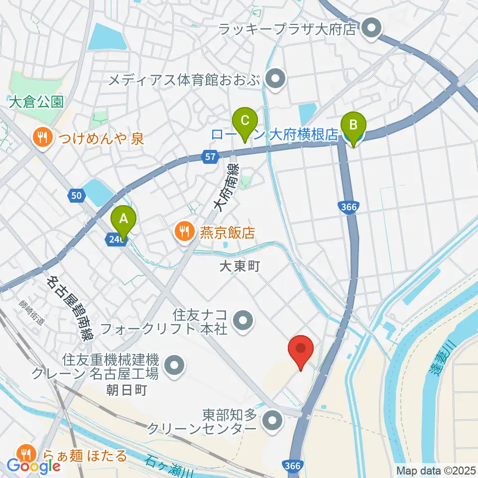 住友重機械温水プール周辺のコンビニエンスストア一覧地図