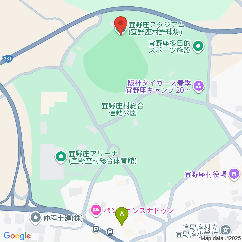 バイトするならエントリー宜野座スタジアム周辺のコンビニエンスストア一覧地図