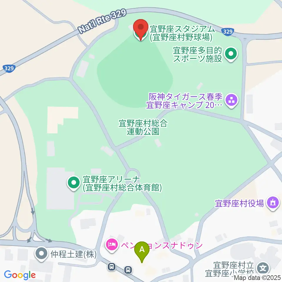 バイトするならエントリー宜野座スタジアム周辺のコンビニエンスストア一覧地図