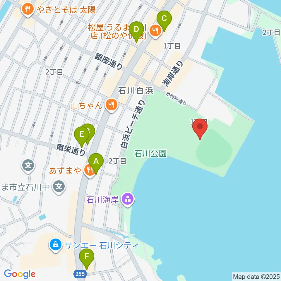 エナジックスタジアム石川周辺のコンビニエンスストア一覧地図