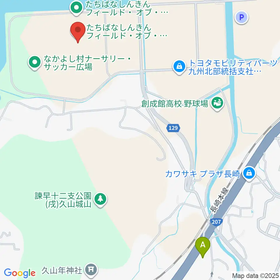 たちばなしんきんフィールド・オブ・ドリームス周辺のコンビニエンスストア一覧地図