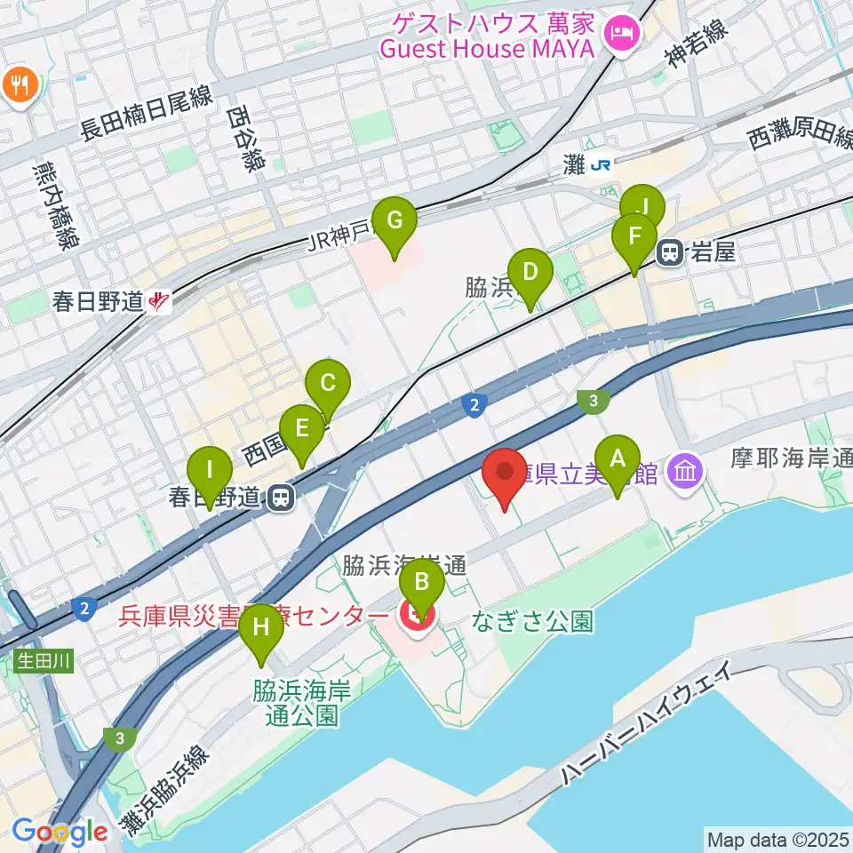 Sysmex Kobe Ice Campus周辺のコンビニエンスストア一覧地図