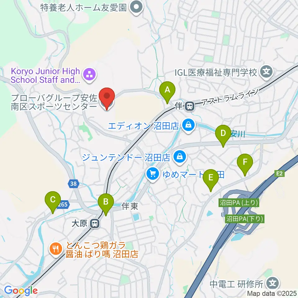 プローバグループ安佐南区スポーツセンター周辺のコンビニエンスストア一覧地図