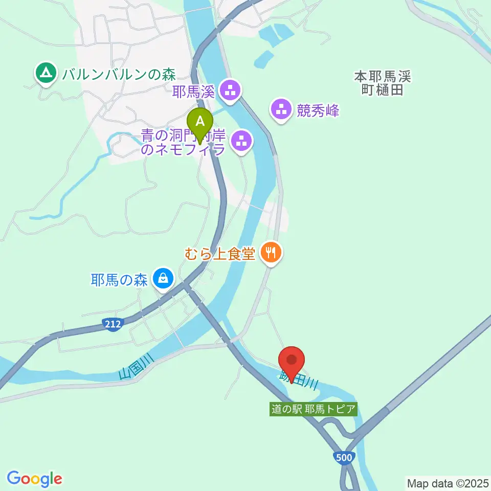 耶馬渓風物館周辺のコンビニエンスストア一覧地図