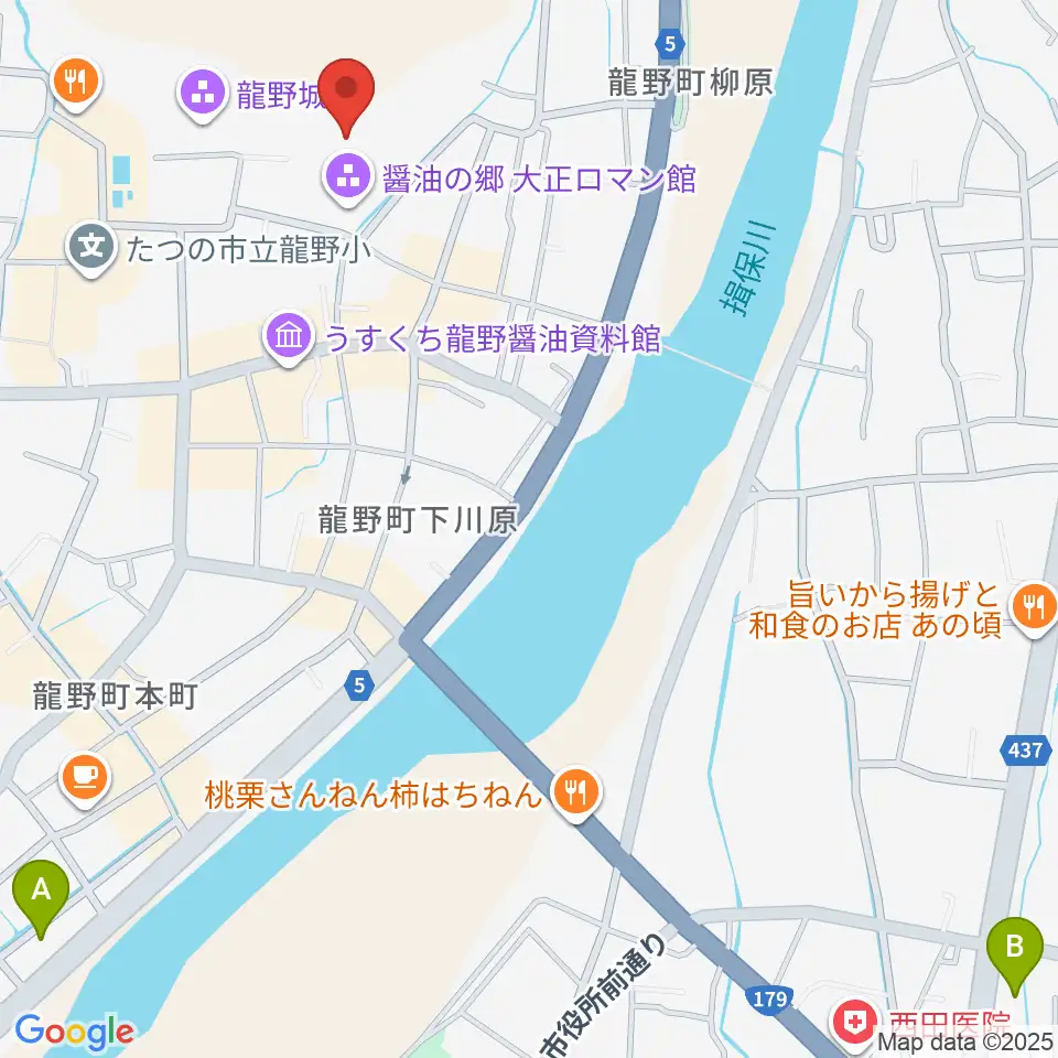 たつの市立龍野歴史文化資料館周辺のコンビニエンスストア一覧地図