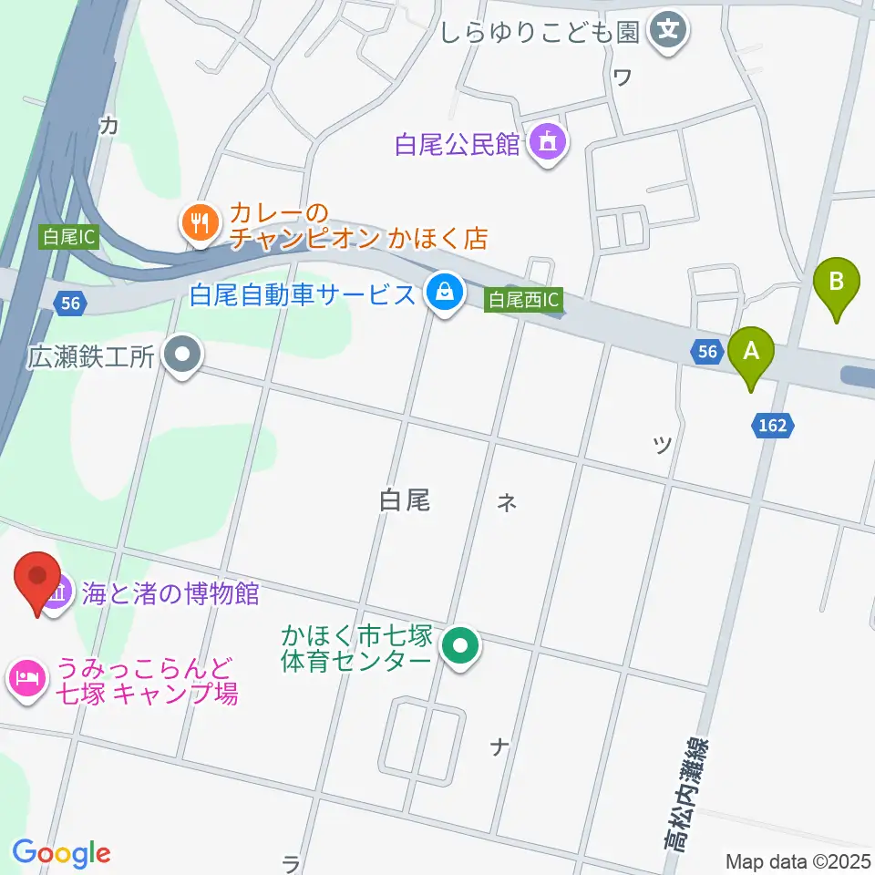 海と渚の博物館周辺のコンビニエンスストア一覧地図