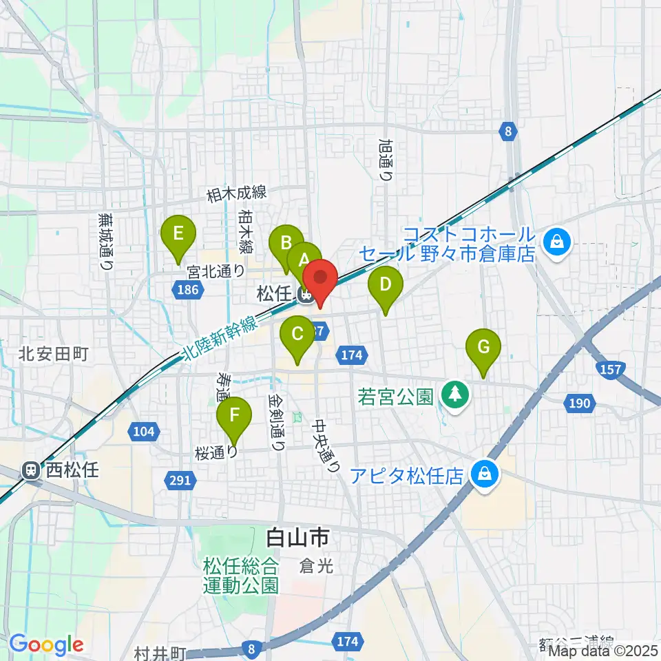 千代女の里俳句館周辺のコンビニエンスストア一覧地図