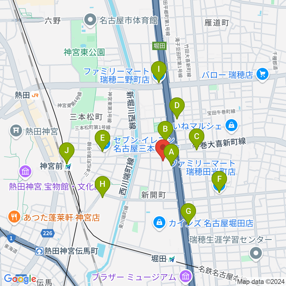 株式会社フルハウス周辺のコンビニエンスストア一覧地図