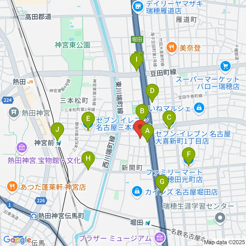 株式会社フルハウス周辺のコンビニエンスストア一覧地図