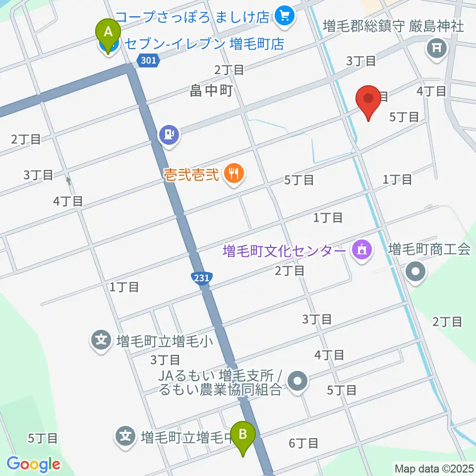 増毛町総合交流促進施設 元陣屋周辺のコンビニエンスストア一覧地図