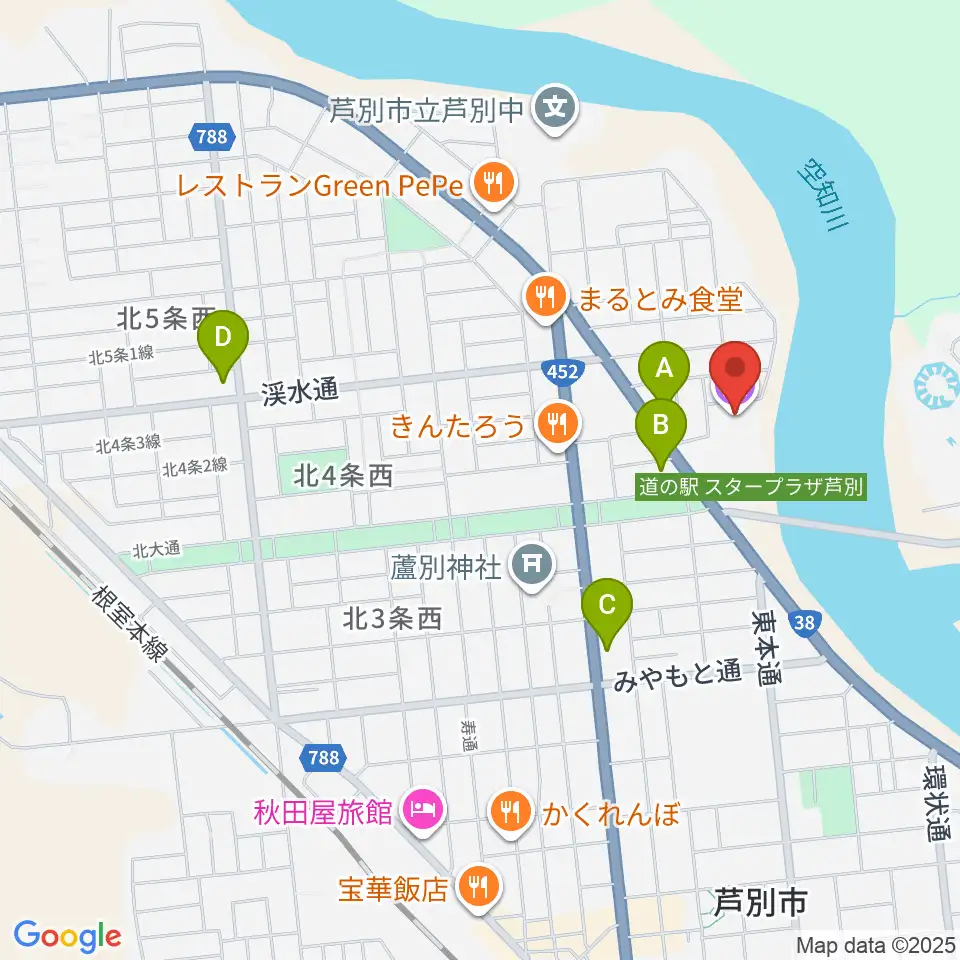 星の降る里百年記念館周辺のコンビニエンスストア一覧地図