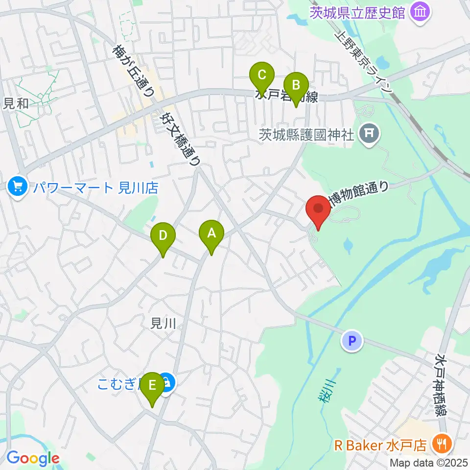 徳川ミュージアム周辺のコンビニエンスストア一覧地図