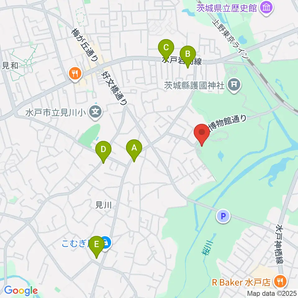 徳川ミュージアム周辺のコンビニエンスストア一覧地図