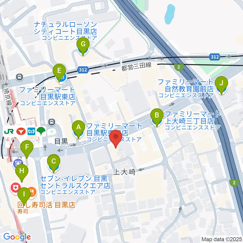 自転車文化センター周辺のコンビニエンスストア一覧地図