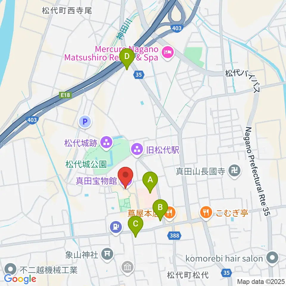 真田宝物館周辺のコンビニエンスストア一覧地図
