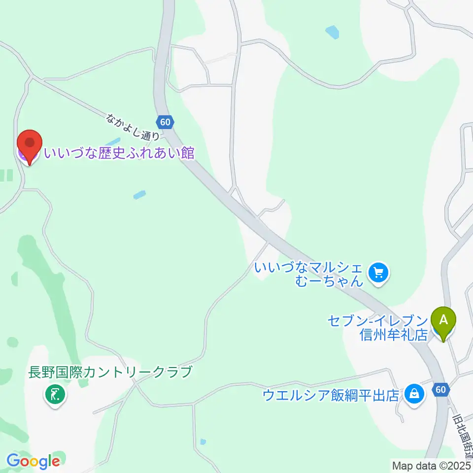 いいづな歴史ふれあい館周辺のコンビニエンスストア一覧地図