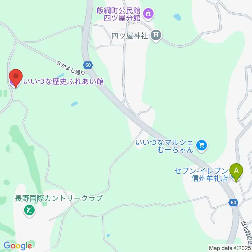 いいづな歴史ふれあい館周辺のコンビニエンスストア一覧地図