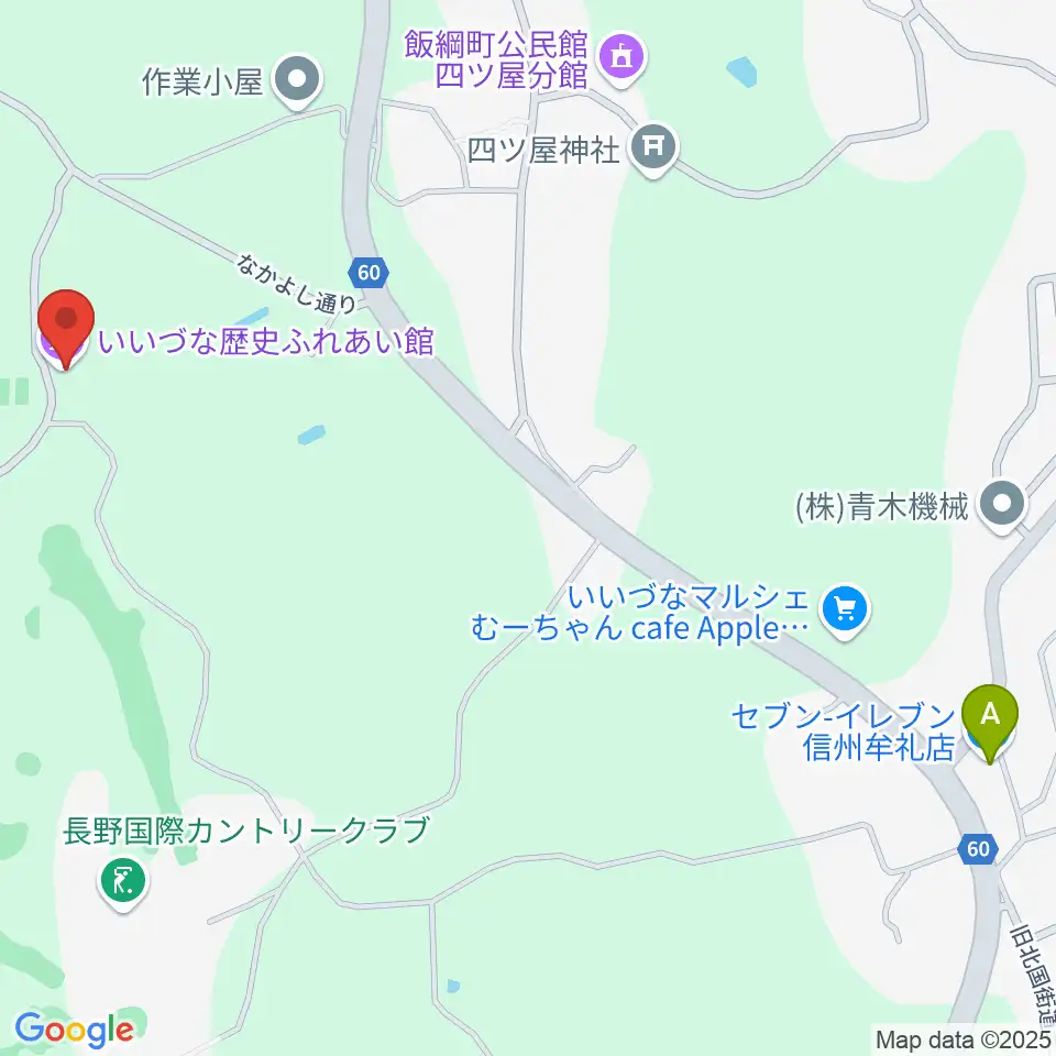 いいづな歴史ふれあい館周辺のコンビニエンスストア一覧地図