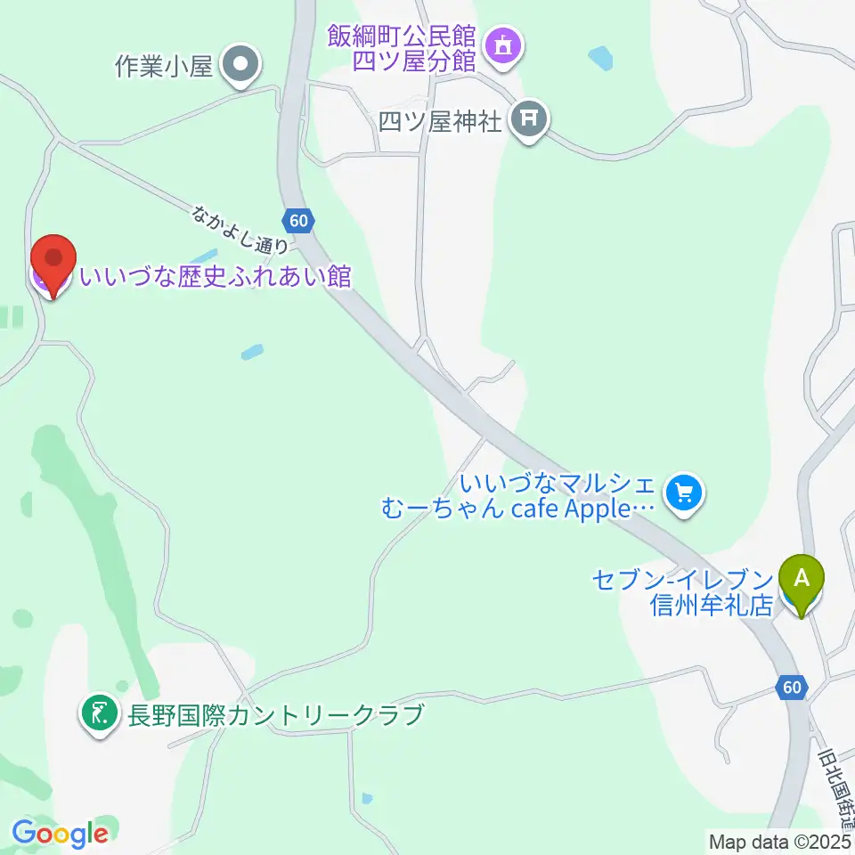いいづな歴史ふれあい館周辺のコンビニエンスストア一覧地図