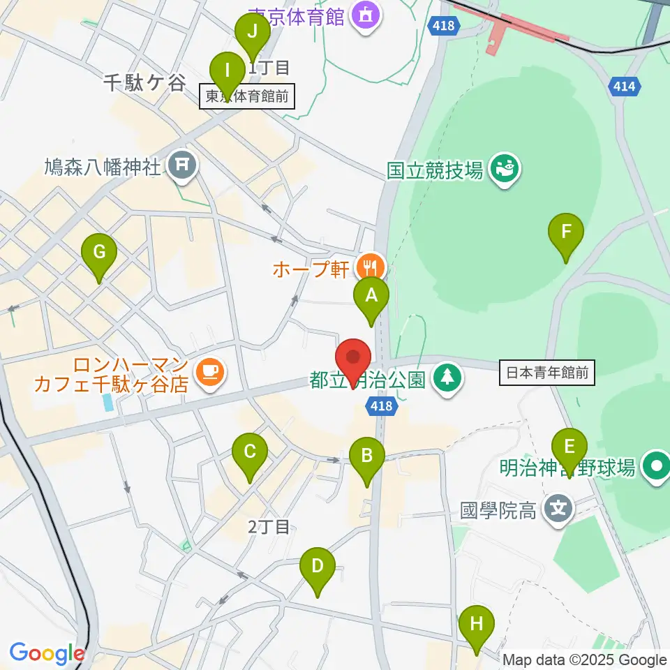 VICTOR STUDIO周辺のコンビニエンスストア一覧地図
